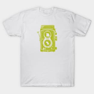 Vintage Old Style Camera Vector Illustration T-Shirt